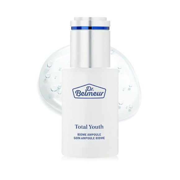 Dr. Belmeur Total Youth Biome Ampoule (1.2fl oz) - Premium Serum for Wrinkles, Elasticity & Hydration. Korean Skin Care by LG Beauty. Collagen, Panthenol, Niacinamide, Licorice.