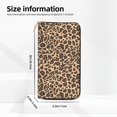 thumbnail image 2 of Leather Wallet 8 X 4.3 In Comfortable Light Waterproof And Durable Zipper Design Easy To Carry Leopard Skin Print Style Darkgreen_4, 2 of 8