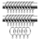 thumbnail image 2 of Paquete de 24 Anillos de Cortina de Metal, Ojales de 30 Mm de DiáMetro Interno para Barras de Cortina, Barras y Cortinas, Plateado, 2 of 8