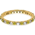 thumbnail image 3 of 14K Yellow Gold Lab Grown Diamond Si1/Si2 G H I & Cr Sapp Eternity Band (Size 8) Made In India et0049-cys-050-8ylg, 3 of 5
