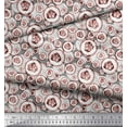thumbnail image 2 of Soimoi Red Cotton Jersey Fabric Cucumber Vegetable Print Fabric by Yard 58 Inch Wide, 2 of 3