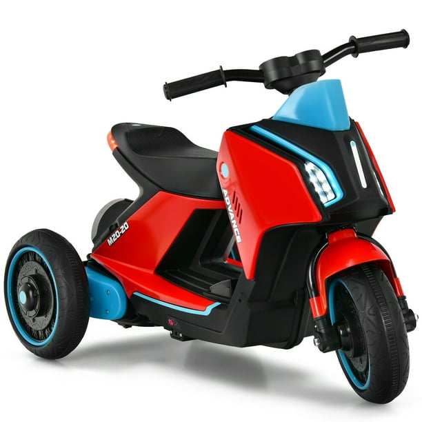 Moto Scooter Electrique 6V pour Enfants 3 Roues Fonction : MP3