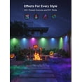 thumbnail image 2 of Luces de terraza exterior Govee, 12 paquetes (22 m), multicolor IP65, 2 of 9