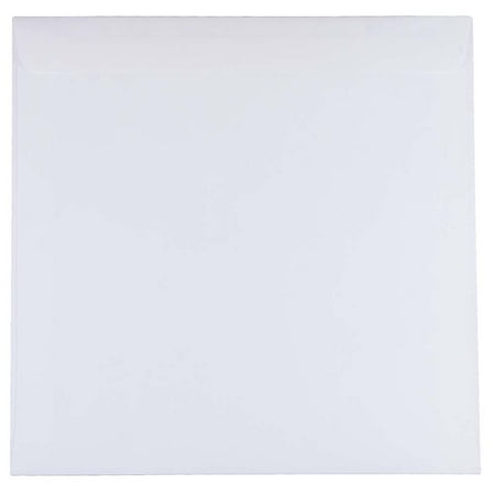 JAM Paper 9.5 x 9.5 Square Invitation Envelopes, White, 25/Pack