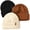 Black+beige+caramel, variant on FURTALK 3 Pack Toddler Beanie Baby Boys Girls Beanies Kids Winter Hats Children Knit Warm Caps