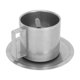 thumbnail image 1 of Juego de tazas de café, juego de tazas de café aisladas, taza de café aislada, taza de café de acero inoxidable, diseño de última generación, 1 of 12