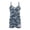 Blue Gray Camouflage, variant on ZAITUBLES Womens Summer Casual Sleeveless Romper Loose Adjustable Spaghetti Strap Shorts Jumpsuits with Front Pockets, Casual Beach Vacation Outfits, Blue Gray Camouflage Print, Size XL