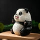 thumbnail image 4 of Figura de panda, escultura de panda, adorno de escritorio de resina, estatua de panda, adorno de panda para gabinete, mesa, estantería, hogar, 4 of 9