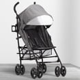 thumbnail image 2 of Jeep PowerGlyde Plus Stroller by Delta Children Lightweight Travel Stroller with Smoothest Ride, Aluminum Frame, 4-Position Recline, Extra Large Storage Basket, Grey, 2 of 5