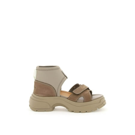 

Maison margiela leather and neoprene sandals
