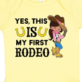 thumbnail image 4 of Inktastic Yes, This is My First Rodeo- Cowgirl in Hat and Boots Girls Baby Bodysuit, 4 of 5