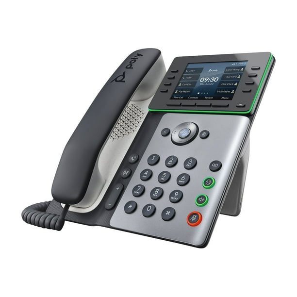 Poly Edge E350 VoIP phone with caller ID/call waiting 3way call