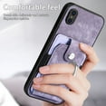 thumbnail image 4 of Feishell for iPhone XR Wallet Case with Elastic Card Holder,Premium PU Leather Shockproof TPU Bumper 360° Rotation Finger Ring Holder Kickstand Anti-Scratch Protective Phone Case,Purple, 4 of 9