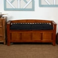 thumbnail image 3 of Klear Vu The Gripper Non-Slip Tufted Omega Universal Bench Cushion, 43" x 14 x 3", Midnight Black, 3 of 4