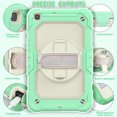 thumbnail image 5 of TECH CIRCLE Bumper Case for Samsung Galaxy Tab A7 (SM-T500) Tablet 10.4" 2020 Version, Shockproof Protective Cute Kids Case with Screen Protector & Hand Strap & Kickstand & Shoulder Strap, Green, 5 of 7