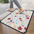 thumbnail image 4 of Pioneer Flower Floral Print Pattern Door Rugs,Washable Non Slip Door Mats Indoor,Decorative Door Mats,Entry Mat Indoor for Entrance,Bedroom,Kitchen,Bathroom,30"x17", 4 of 6