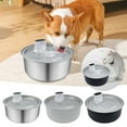 thumbnail image 7 of Automatic Large Water Dispenser for Dogs & Cats 8L Stainless Steel Quiet Cordless Pet Water with Motion Sensor & Filter BPA Free, for Big/Medium/Small Cat & Dog,Silver, 7 of 7
