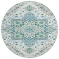 thumbnail image 2 of Addison Rugs Chantille Indoor/Outdoor Traditional Vintage Silver Washable Round Rug, 8' x 8', 2 of 6
