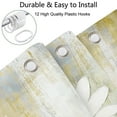 thumbnail image 4 of Yellow Daisy Floral Shower Curtain, Farm Rustic Farmhouse and Butterfly on Country Wooden Shower Curtain, Yellow Daisy Floral Shower Curtain with Hooks, 60X70Inches(Yellow), 4 of 5