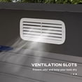 thumbnail image 2 of Grey Galvanized Steel Garden Shed, 25ft², Secure Latch, Vent Slots, Installation Gloves, 2 of 7