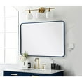 thumbnail image 3 of Elegant Decor MR802842BL 28 x 42 in. Soft Corner Metal Rectangular Mirror, Blue, 3 of 6