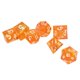 thumbnail image 4 of 7PCS Dados poliédricos Números claros Bordes puntiagudos Juego de dados de resina para juegos de rol Juegos de mesa Naranja, 4 of 5