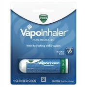 Vicks VapoInhaler Portable Nasal Inhaler, 1 Ct (Pack of 3)