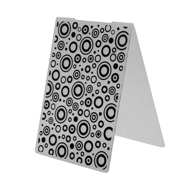 Molde en Círculo Plantilla Carpeta Plastic para Tarjetas