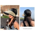 thumbnail image 7 of Adjustable Sun Visor Hats Women Large Brim Summer UV Protection Beach Cap, 7 of 7