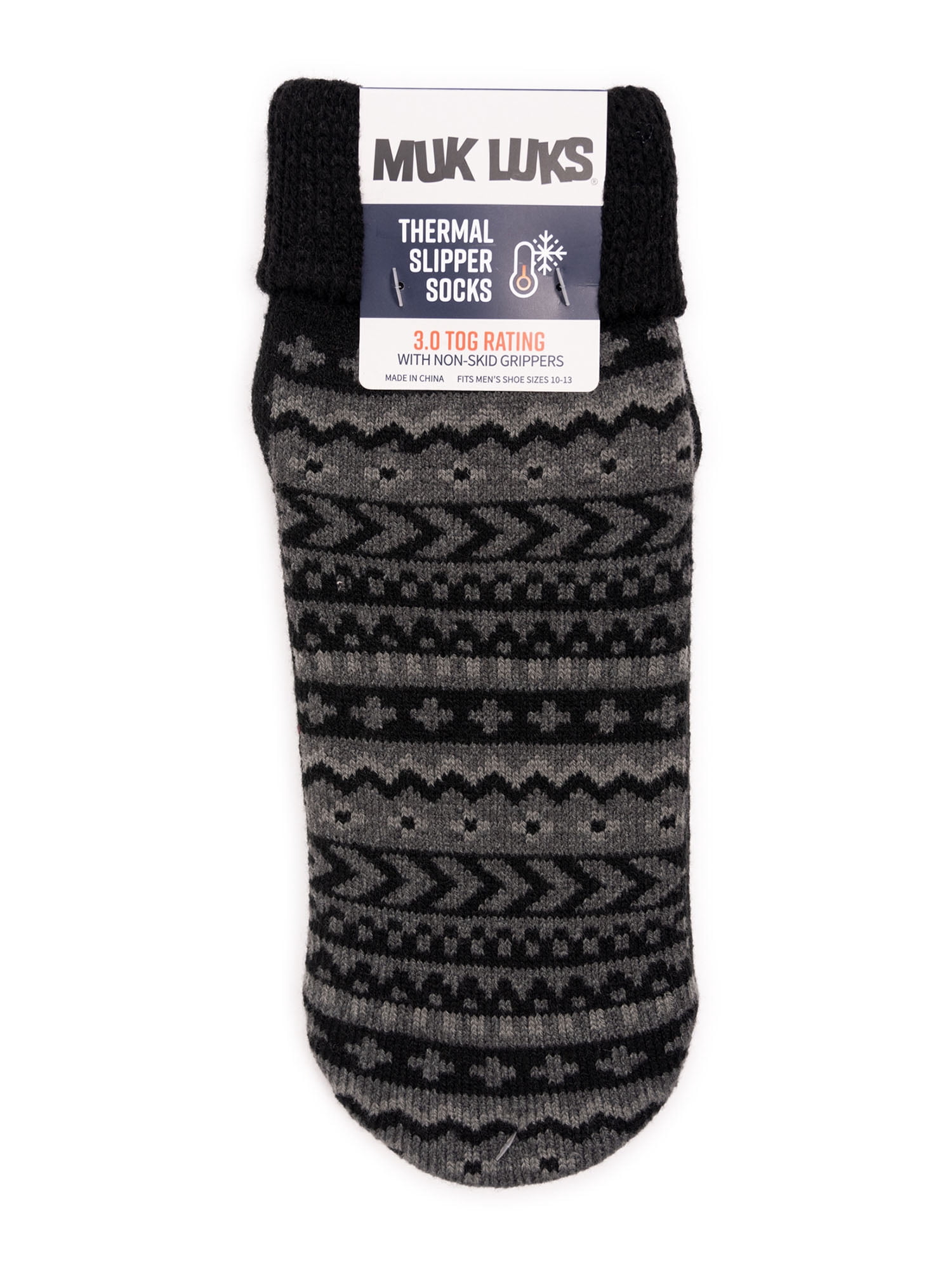 MUK LUKS Men's Thermal Slipper Socks, 1 Pair