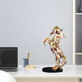 thumbnail image 5 of 13.8''H Standing Horse Resin Statue, Horse Art Figurine Decorative Decor Ornaments for Desk Bookshelf Cabinet for Luck and Wealth, 5 of 8