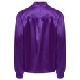 thumbnail image 4 of Hansber Kids Boys Worship Liturgical Praise Dance Tops Long Sleeve Church Party Shirts Performance Pullover Satin Blouse Purple 6, 4 of 6