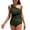 Green, variant on Women's Monokiniwomen's Tummy Control Swimsuit Casual Swimsuit Coffee XL