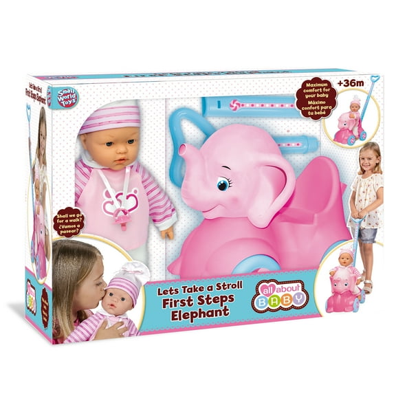 Small World Toys Let's Take A Stroll First Steps Elephant