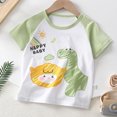 thumbnail image 3 of hengsof T-Shirt à Manches Courtes Imprimé pour Enfants Hauts d'Été Décontractés pour Enfants T-Shirt à Col Rond Hauts de Mode Basiques, 3 of 7