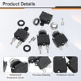thumbnail image 3 of Uxcell 5PCS 16A Interruptores Automáticos Térmicos, 125/250V AC, 32V DC Protector de Sobrecarga de Botón Manual con Tapas Impermeables y Terminales de Conector Rápido, 3 of 5