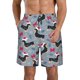 thumbnail image 1 of Balery Christmas Hat Dachshund Traje de Baño Estilo Hawaiano para Hombre, Shorts de Secado Rápido con Bolsillos-Small, 1 of 6