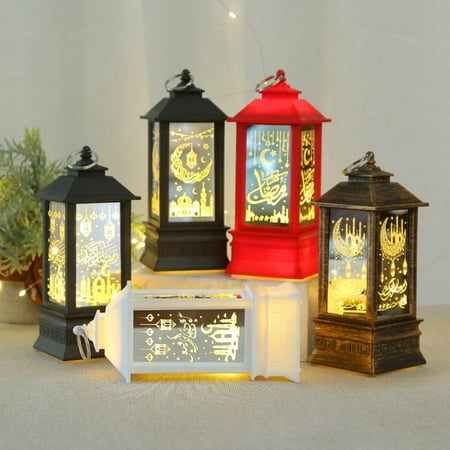 

Ramadan Lantern LED Hanging Lanterns Ramadan Decoration Lights Holiday Lighting Wrought Iron Night Light
