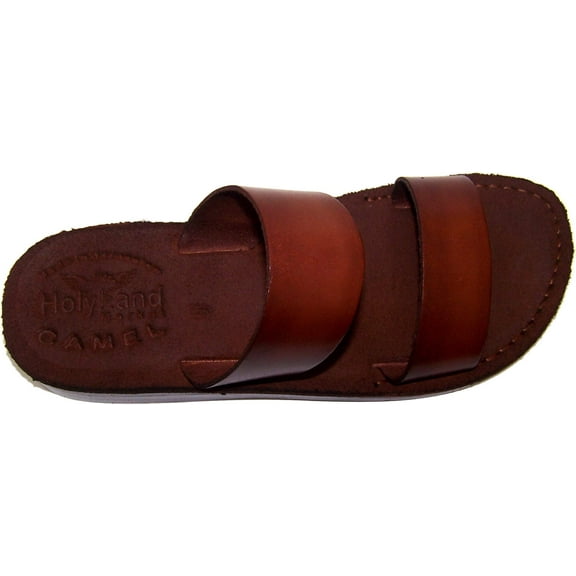 Holy Land Market Genuine Leather and Suede Sandals/Flip Flops (Jesus) -Suede I