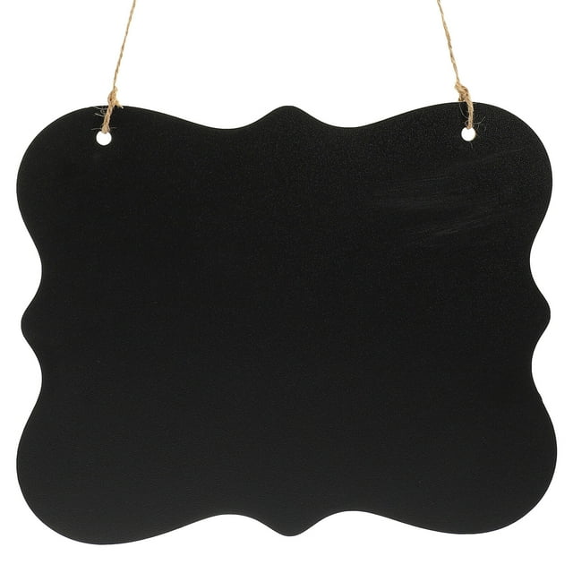 Wall Hanging Chalkboard Sign Double Sided Memo Board Door Message Board Hanging Blackboard