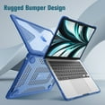 thumbnail image 6 of Fintie Case for MacBook Air 13.6 Inch A3113 A2681 (2022 2023 2024 Release) - Heavy Duty Rugged Hard Shell Case Cover with TPU Bumper for MacBook Air 13.6" M2 M3 Chip with Touch ID, Blue, 6 of 6