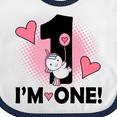 thumbnail image 4 of Inktastic First Birthday 1 Year Old Girl Unicorn Girls Baby Bib, 4 of 4