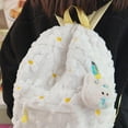 thumbnail image 4 of Jiibva Plush Backpack for Woman Lightweight Fluffy Casual Travel Rucksack Cute Handbag for Daypacks Travel, 4 of 7