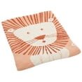 thumbnail image 2 of SAFAVIEH Dandy Lion Cotton 32" x 40" Baby Throw, Orange/Natural, 2 of 4