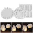 thumbnail image 2 of Clearance Under $2.2! 1SET 2-Piece Hollow Pumpkin Silicone Mold, DIY Resin Casting for Halloween Decor, Silica gel, (One Size, A), 2 of 9