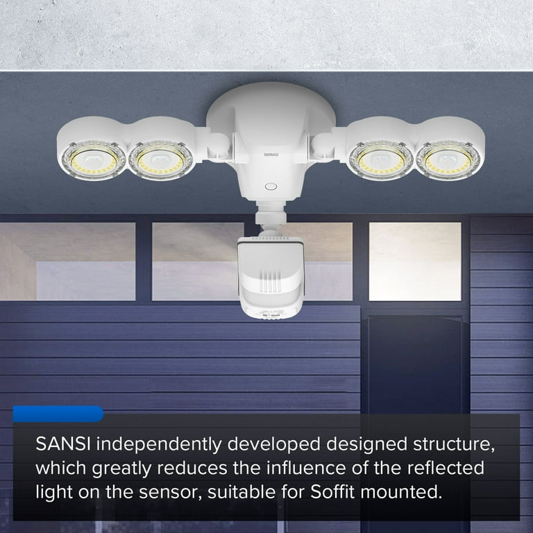 Sansi LED Security Lights Motion Sensor Light Outdoor, Dusk to Dawn Flood Light Outdoor, 30W 4000lm 5000K Motion Light, IP65 Sansi LED Security Lights Motion Sensor Light Outdoor, Dusk to Dawn Flood Light Outdoor, 30W 4000lm 5000K Motion Light, IP65