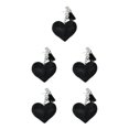 thumbnail image 2 of Thinsony Heart-shaped Key Ring Keys Safe And Fashionable Personalized Key Chain black 5Set, 2 of 6
