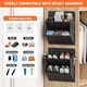 thumbnail image 5 of Paquete de 2 Zapateros para Vehículos Recreativos con Cinta Adhesiva, Zapatero Sobre la Puerta, Organizador de Zapatos para Colgar en la Pared con Bolsillos, Color Negro, 5 of 5
