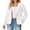 03-C-White, variant on Women's Single-Button Tailored Blazer Jacket – Notch Lapel, Lightweight Suit Coat Pink 18