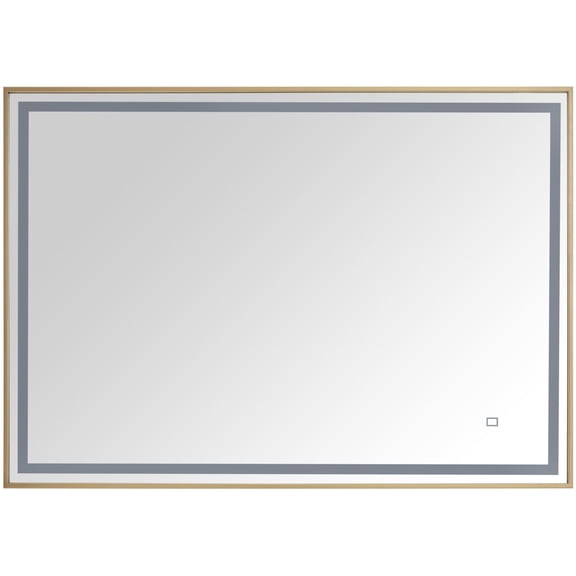 Avanity LED-M39-BG Led 39-3/8" W X 27-9/16" H Modern Rectangular Stainless Steel Framed
